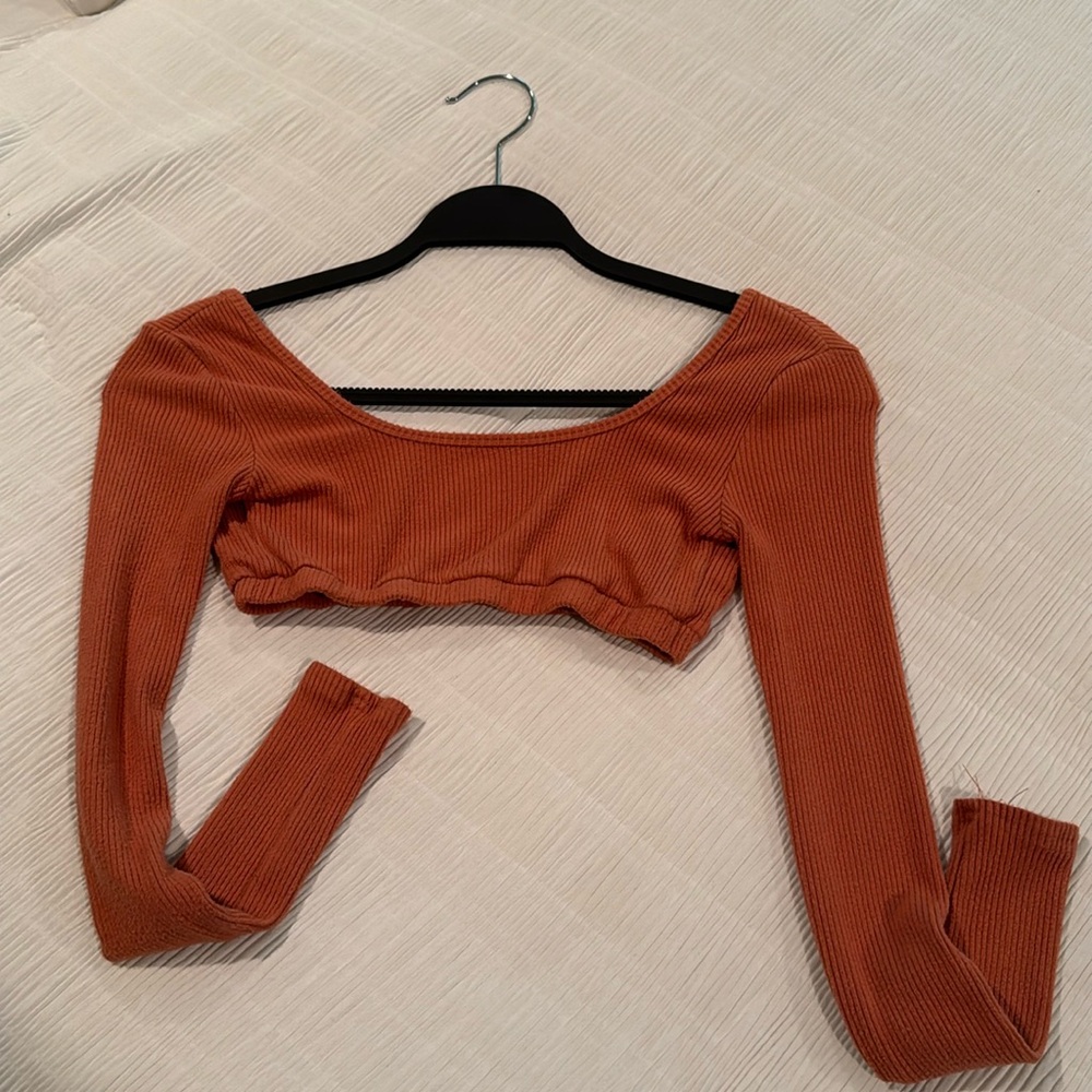 Burnt Orange Edikted Crop top